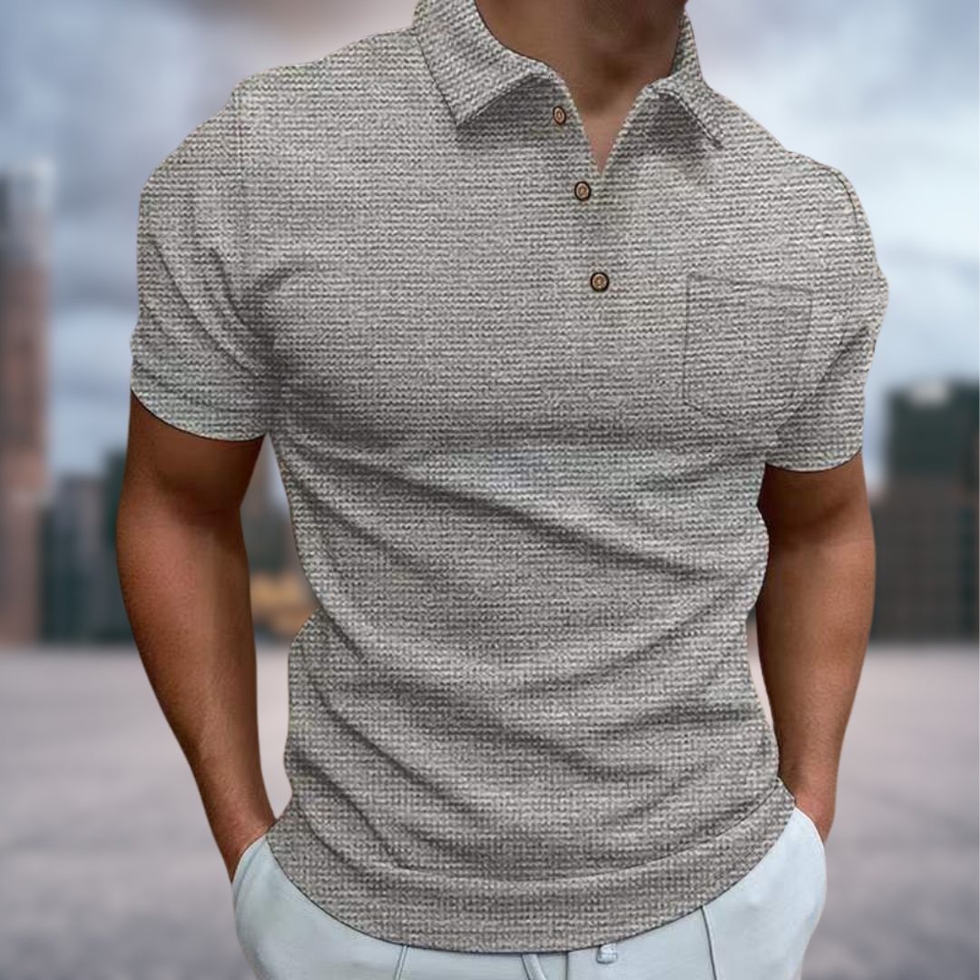 Drune | Blazej Strukturiertes Sommer-Poloshirt