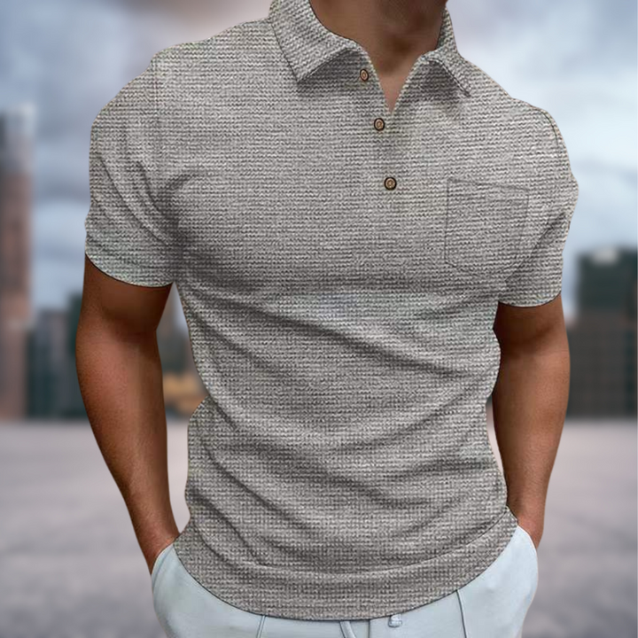 Drune | Blazej Strukturiertes Sommer-Poloshirt