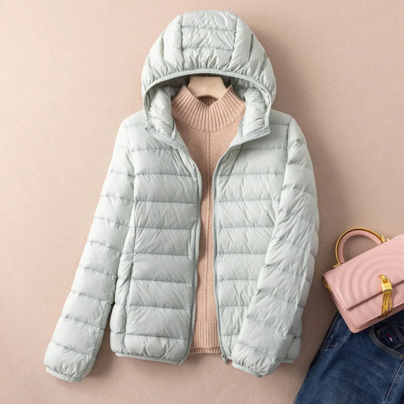 Drune | Steppjacke Leicht mit Kapuze Warm Gefüttert Lässige Passform