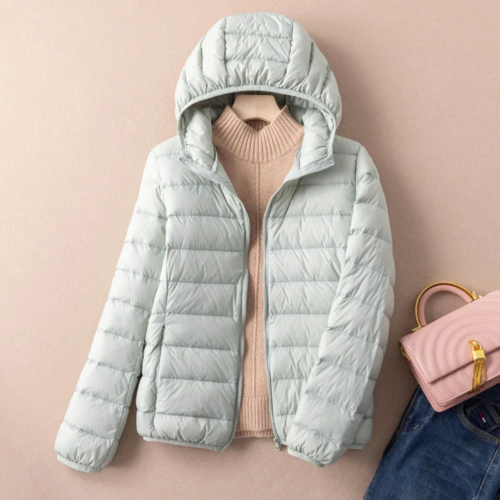 Drune | Steppjacke Leicht mit Kapuze Warm Gefüttert Lässige Passform