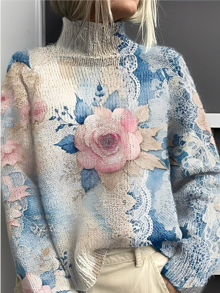 Drune | Moderne, lebendige Damen-Rollkragenpullover