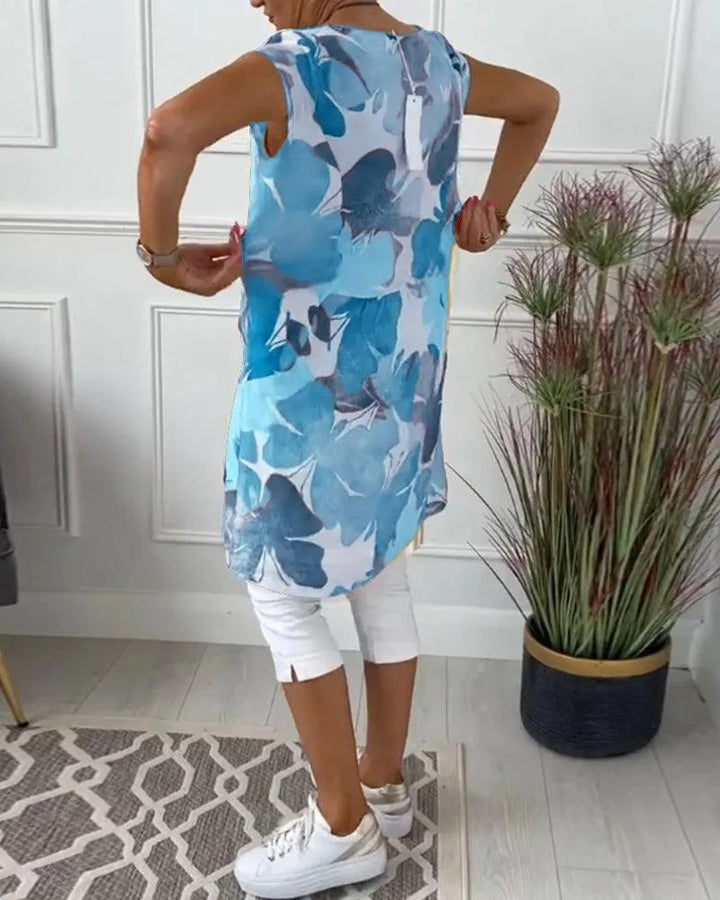 Drune | Sommerkleid mit Asymmetrischem Schnitt und Hohem Schlitz
