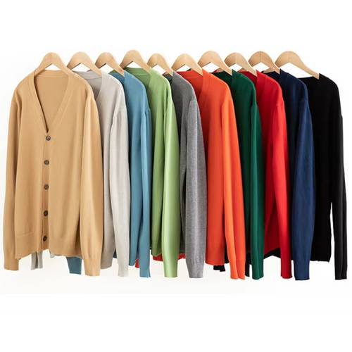 Drune | Herren Strickjacke Mit Knöpfen, Leichter Stoff, Klassischer V-ausschnitt