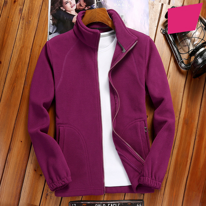 Drune | Fleecejacke Damen Reißverschluss-Fleece mit Stehkragen