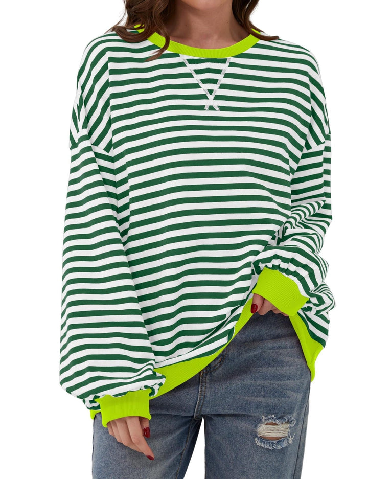 Drune | Eleganter, lockerer Damenpullover mit Streifen