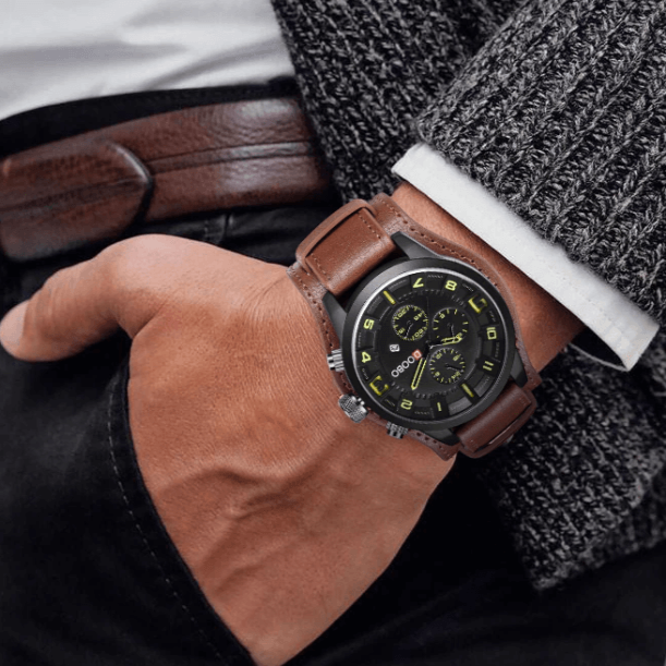 Drune | Luxe Navigator Uhr Lederband