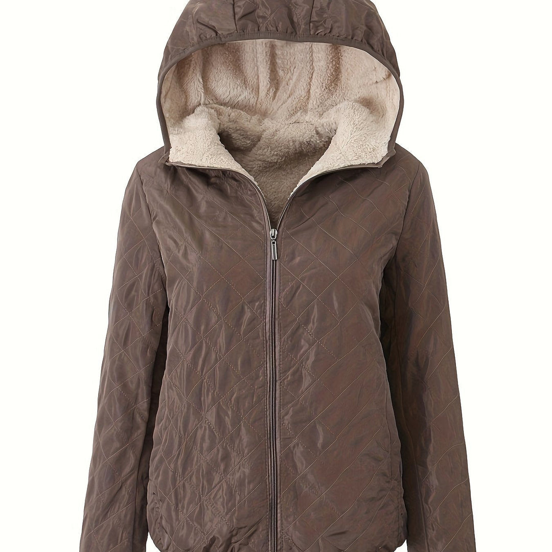 Drune | Steppjacke mit Reißverschluss und Kapuze