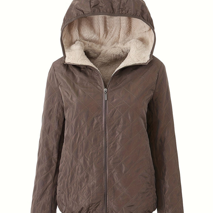 Drune | Steppjacke mit Reißverschluss und Kapuze