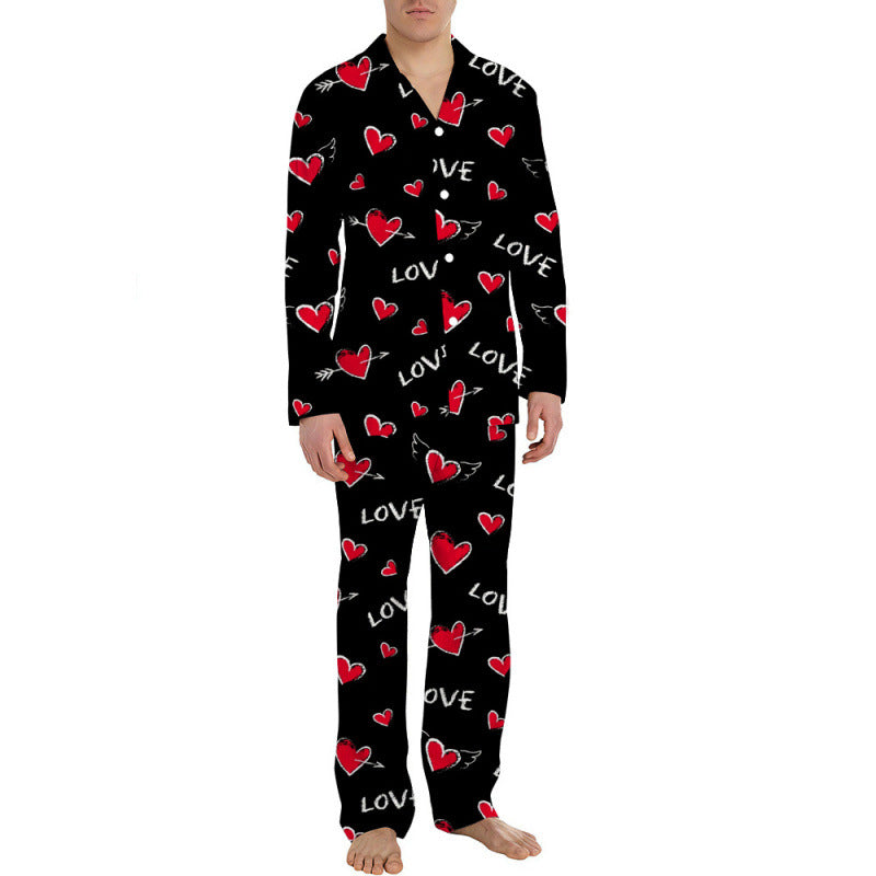 Herren-Pyjama-Set, langärmelig, festlich