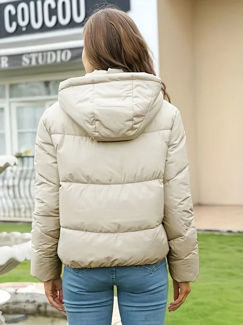 Drune | warme kurze Puffer-Winterjacke für Damen - Perfekt für alltägliche Kleidung