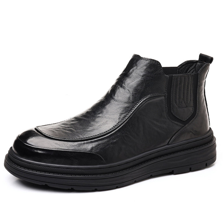 Lässiger Herren-Chelsea-Stiefel, mittelhoher Schaft