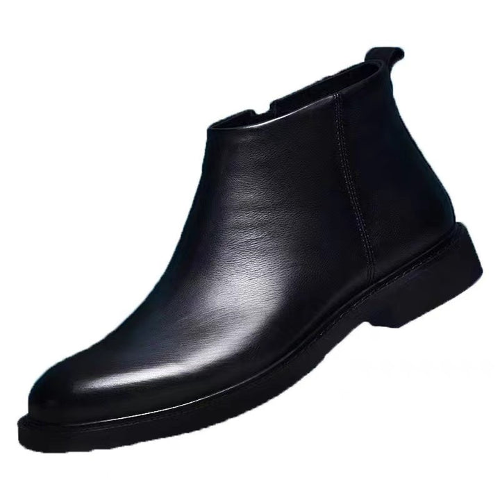 Herren Chelsea-Stiefel, schlichtes Design, Kunstleder