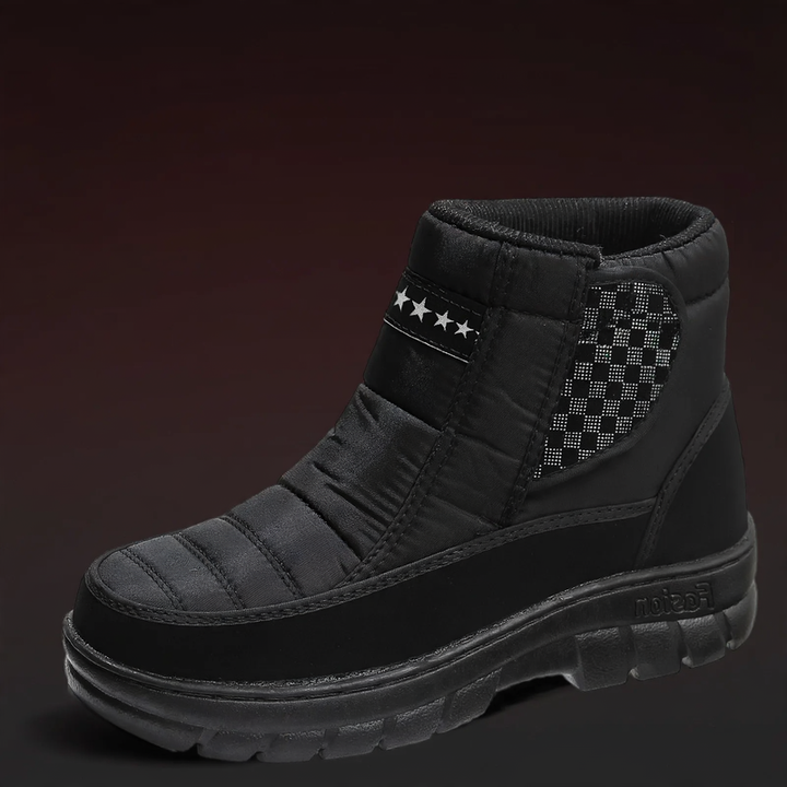 Gefütterte Herren-Winterstiefel, mittelhoher Schaft
