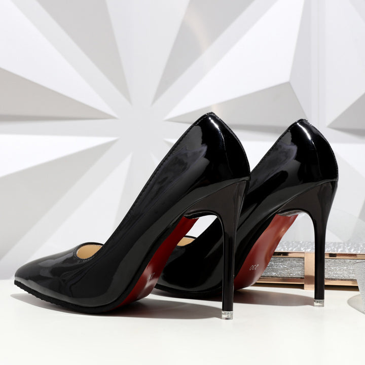 Damen Elegante Hochglanz-Pumps mit schmaler Silhouette und komfortablem Innenfutter Drune