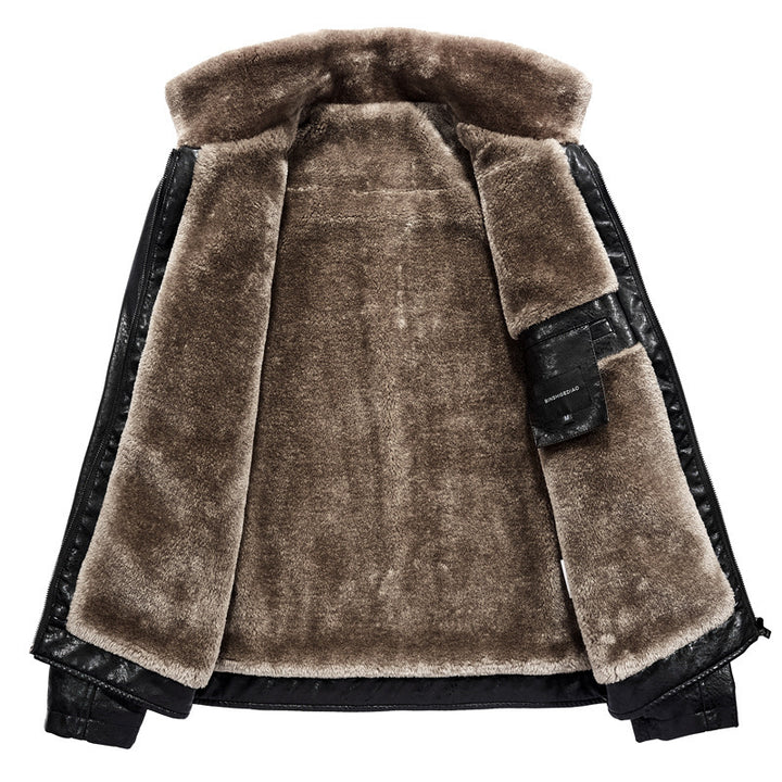 Herren elegante Lederjacke Drune