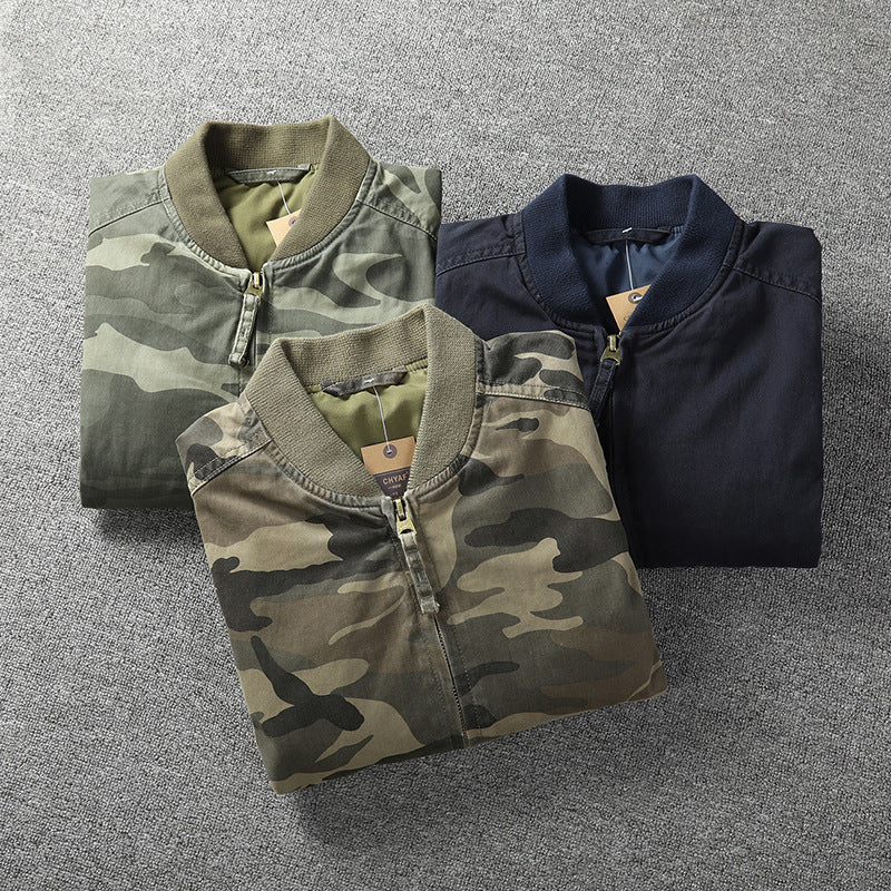 Herren Bomberjacke im Camouflage-Design Drune