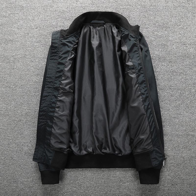 Herren Leichter Windbreaker-Blouson mit Stehkragen Drune