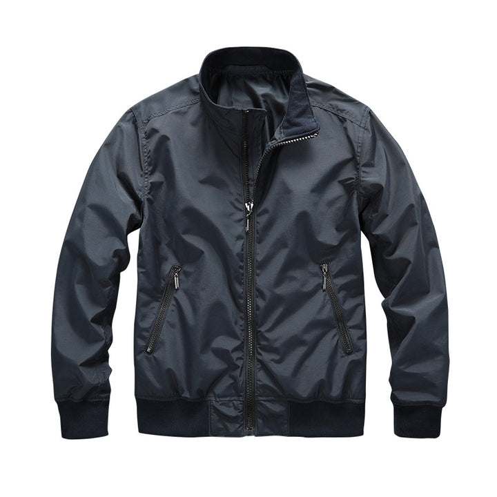 Herren Leichter Windbreaker-Blouson mit Stehkragen Drune