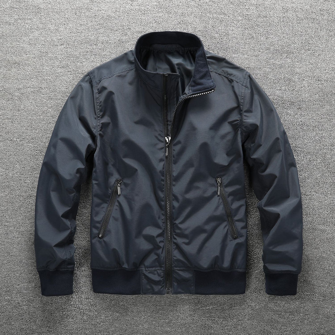 Herren Leichter Windbreaker-Blouson mit Stehkragen Drune