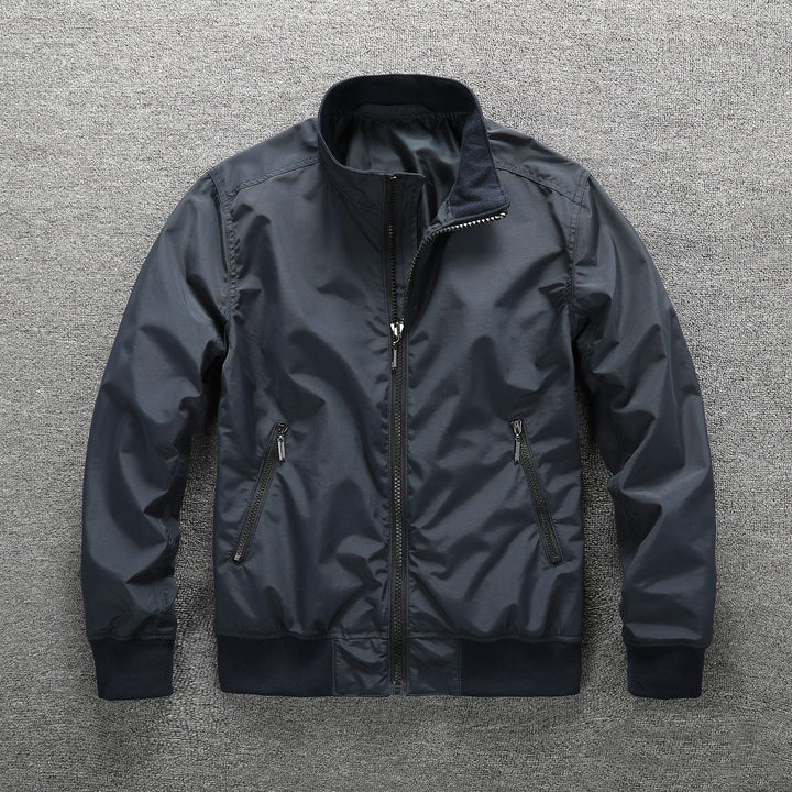 Herren Leichter Windbreaker-Blouson mit Stehkragen Drune