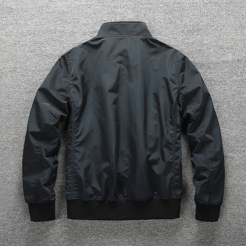 Herren Leichter Windbreaker-Blouson mit Stehkragen Drune