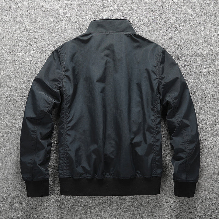 Herren Leichter Windbreaker-Blouson mit Stehkragen Drune