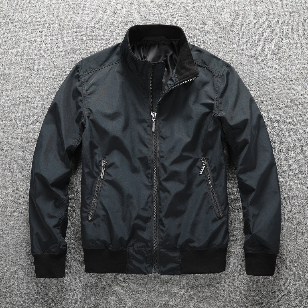 Herren Leichter Windbreaker-Blouson mit Stehkragen Drune