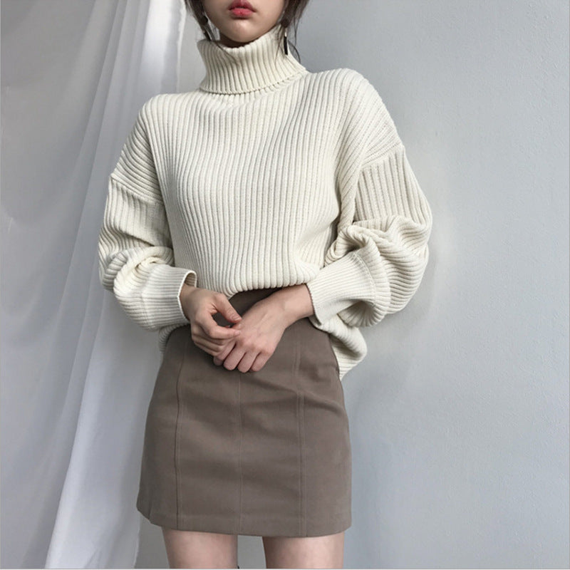 Damen Kuscheliger Rollkragenpullover Drune