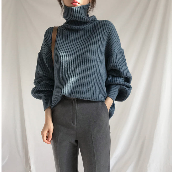 Damen Kuscheliger Rollkragenpullover Drune