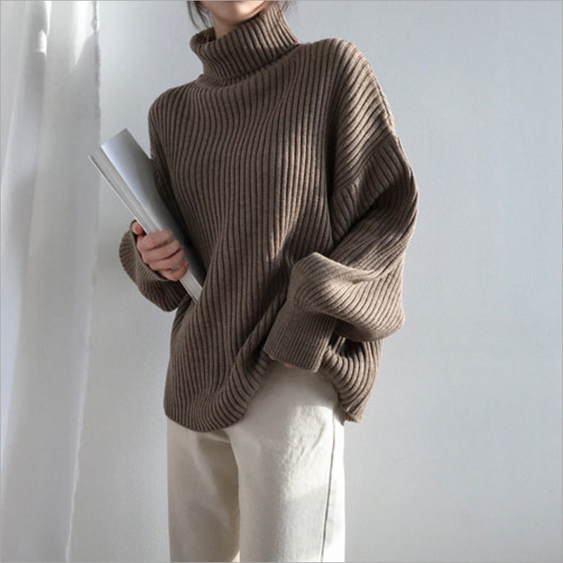 Damen Kuscheliger Rollkragenpullover Drune