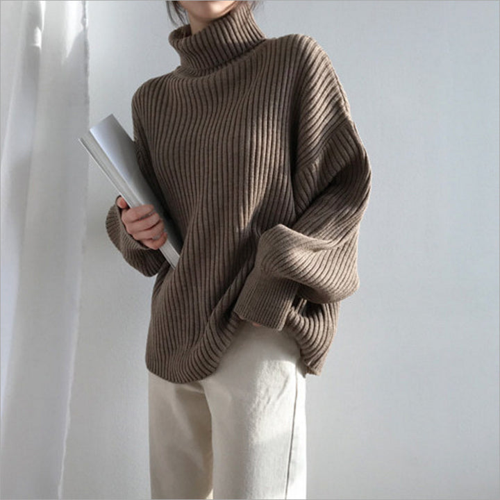 Damen Kuscheliger Rollkragenpullover Drune