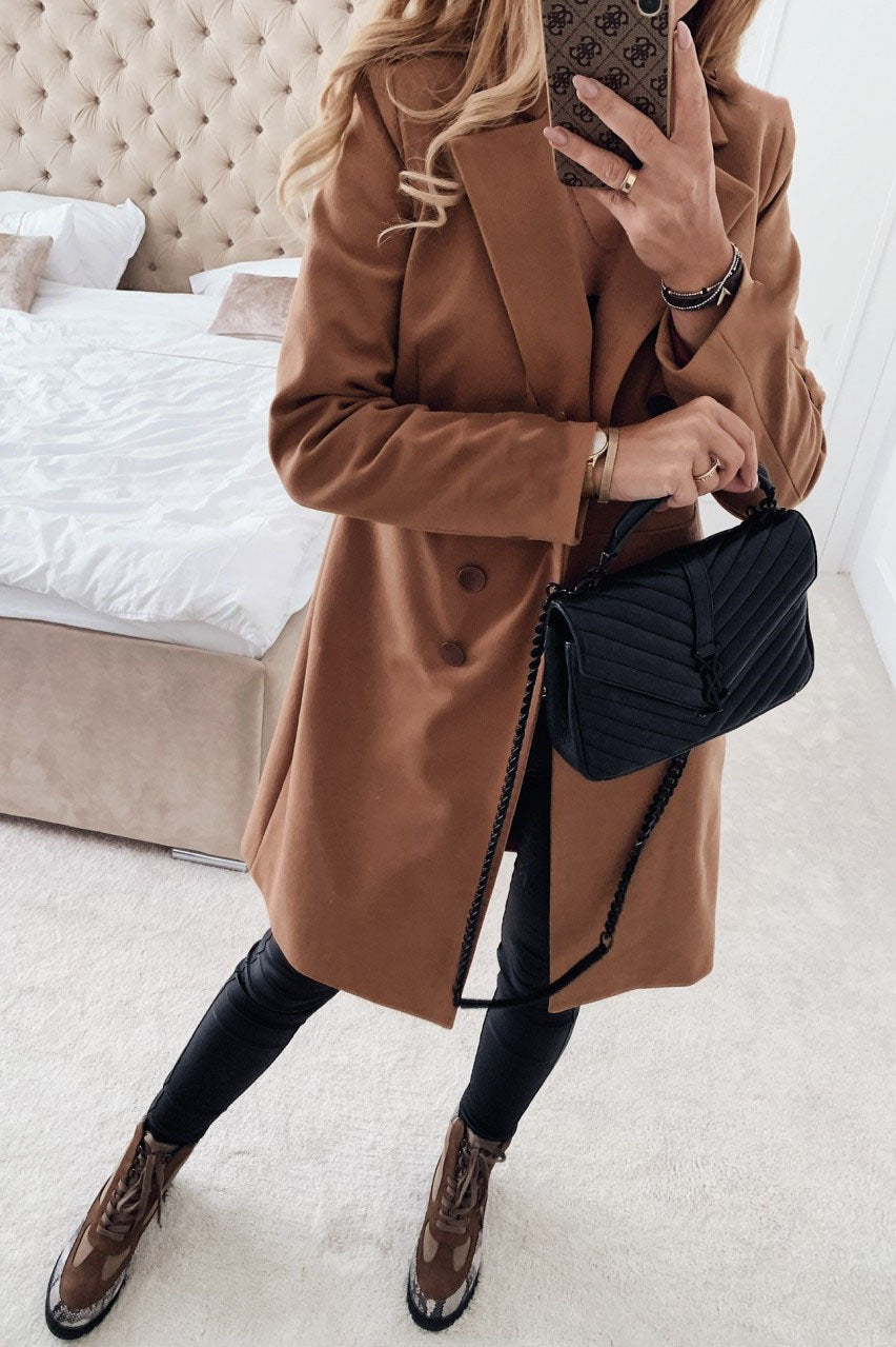 Drune | Große Flucht Doppelreihiger Mantel