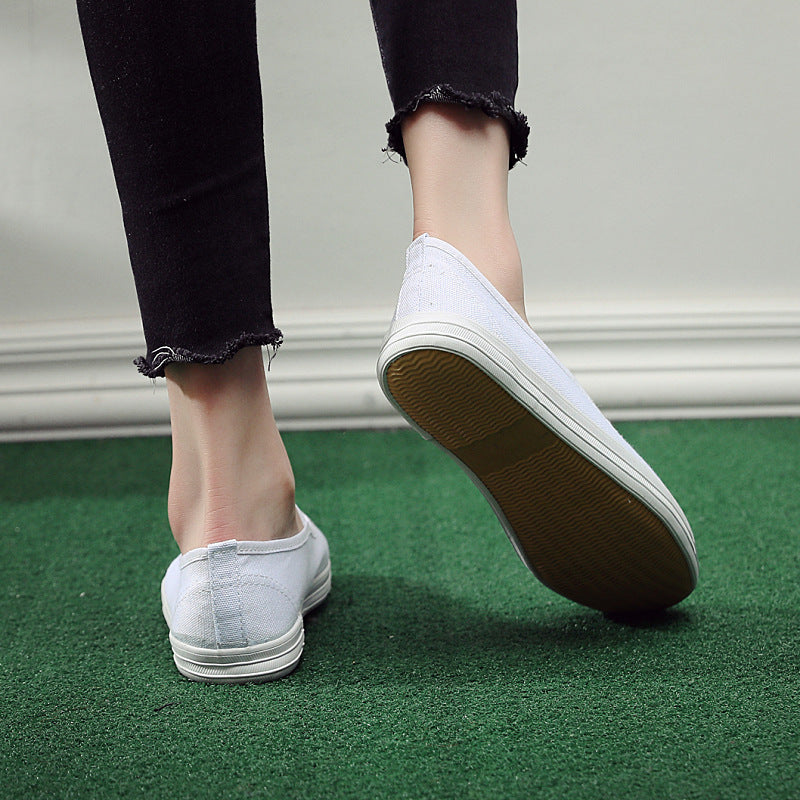 Damen bequeme Slip-On Sneakers mit elastischen Riemen Drune