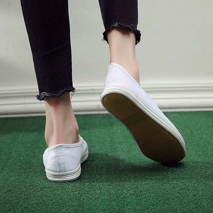 Damen bequeme Slip-On Sneakers mit elastischen Riemen Drune