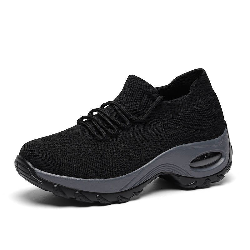 Damen nan gestrickter Sockensneaker mit Luftkissenlaufsohle und elastischem Strickobermaterial Drune