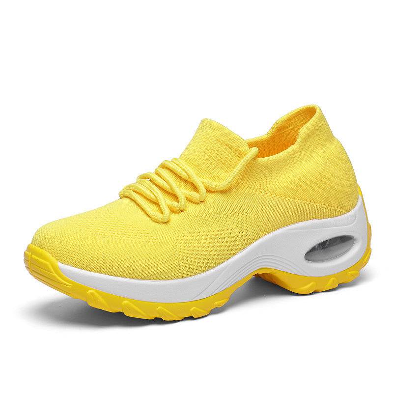 Damen nan gestrickter Sockensneaker mit Luftkissenlaufsohle und elastischem Strickobermaterial Drune