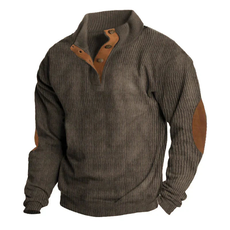 Drune | Geknöpfter Pullover Für Männer