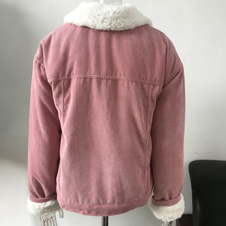 Damen Jeansjacke mit warmem Innenfutter und praktischen Brusttaschen Drune