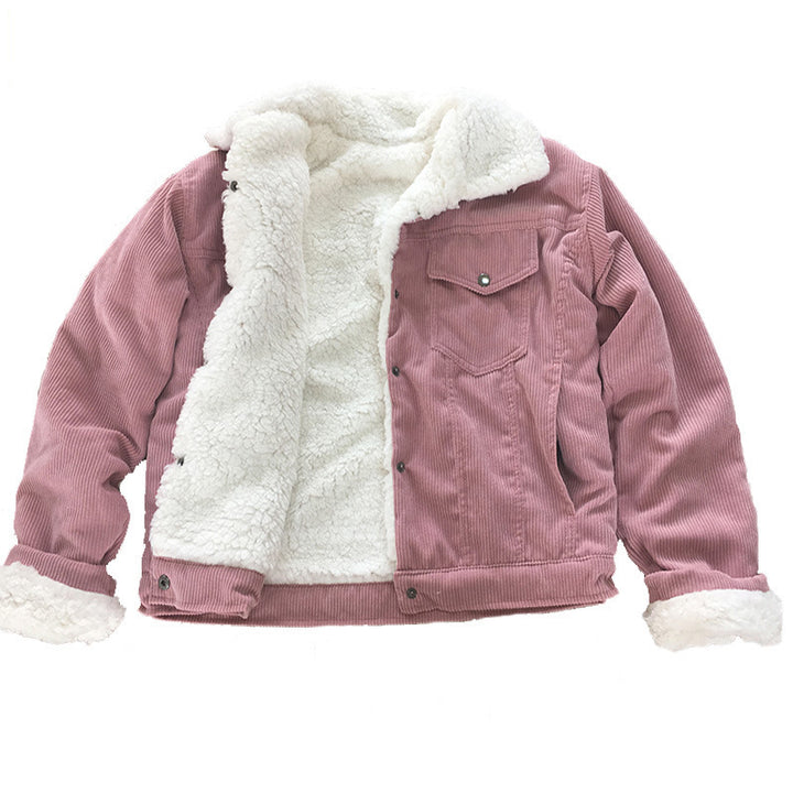 Damen Jeansjacke mit warmem Innenfutter und praktischen Brusttaschen Drune