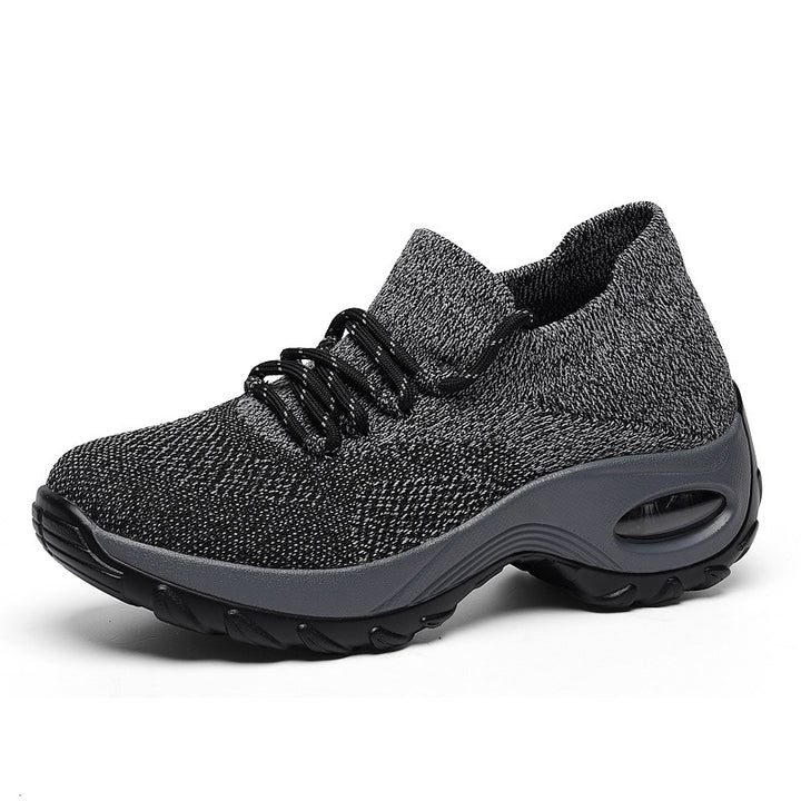 Damen nan gestrickter Sockensneaker mit Luftkissenlaufsohle und elastischem Strickobermaterial Drune