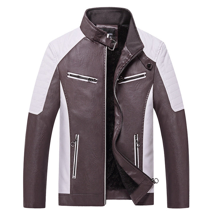 Herren modische Kunstlederjacke Drune