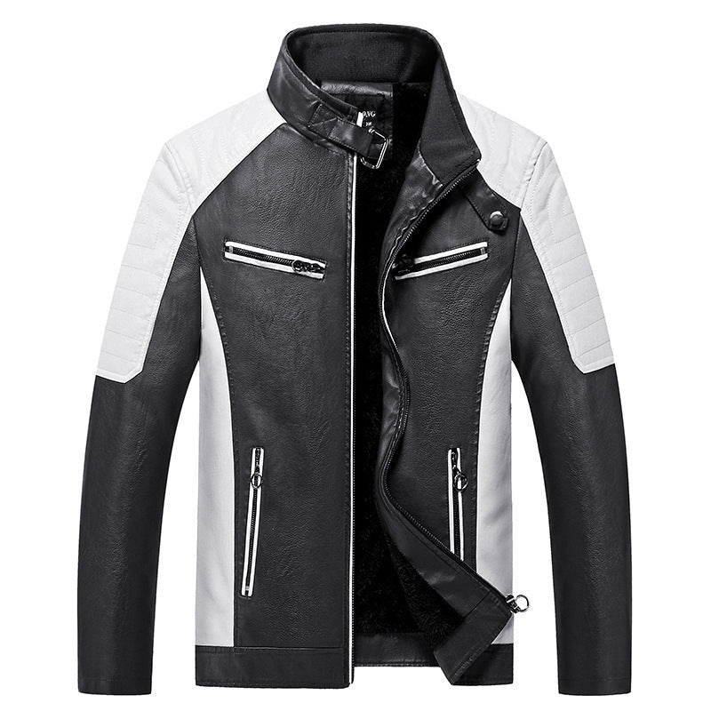 Herren modische Kunstlederjacke Drune