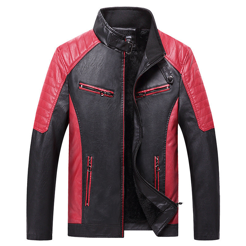 Herren modische Kunstlederjacke Drune