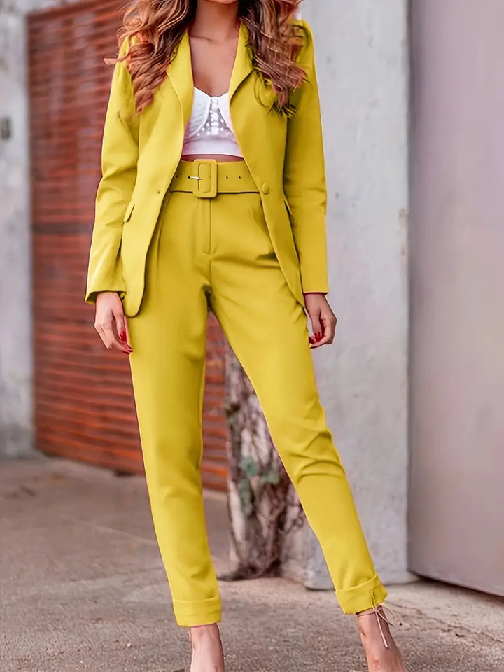 Drune | Elegantes Set mit offenem Blazer und Hose