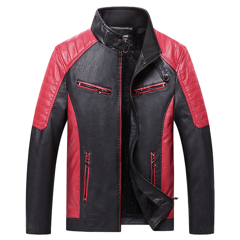 Herren modische Kunstlederjacke Drune