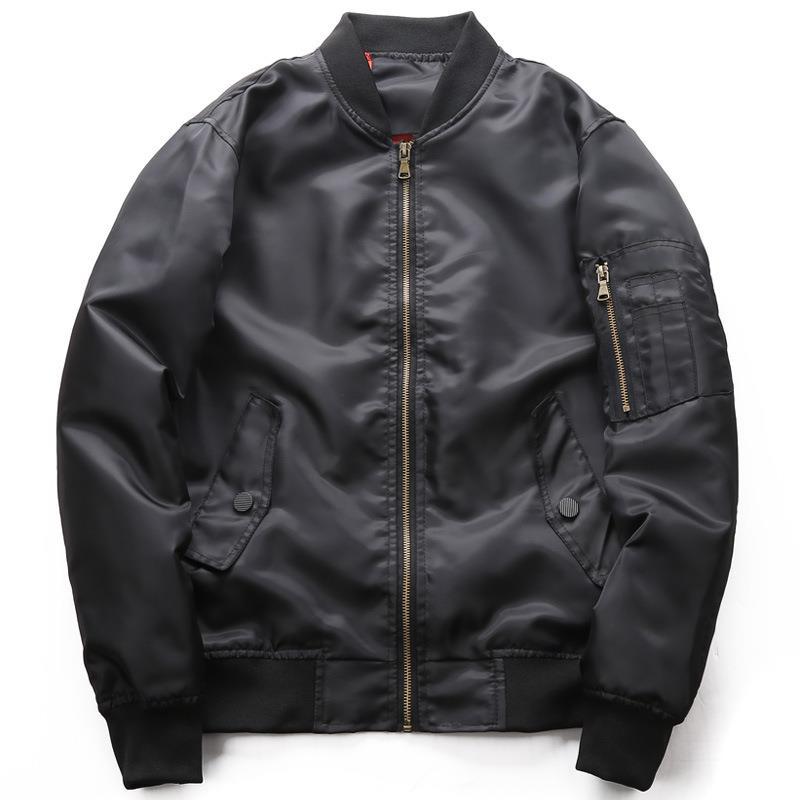 Herren Bomberjacke aus wasserabweisendem Nylon mit Ärmeltasche Drune