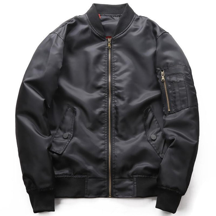 Herren Bomberjacke aus wasserabweisendem Nylon mit Ärmeltasche Drune
