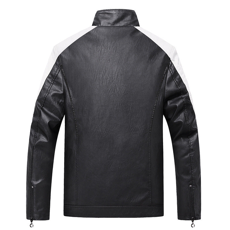 Herren modische Kunstlederjacke Drune