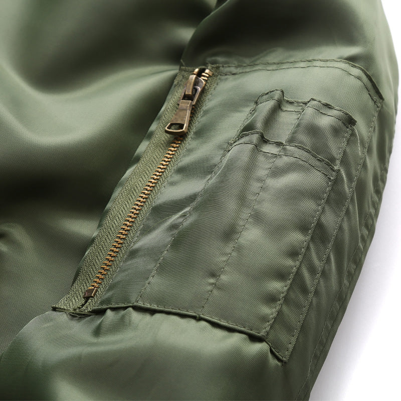 Herren Bomberjacke aus wasserabweisendem Nylon mit Ärmeltasche Drune