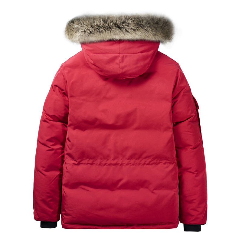 Herren Thermo-Parka mit Kapuze und abnehmbarem Fellbesatz Drune